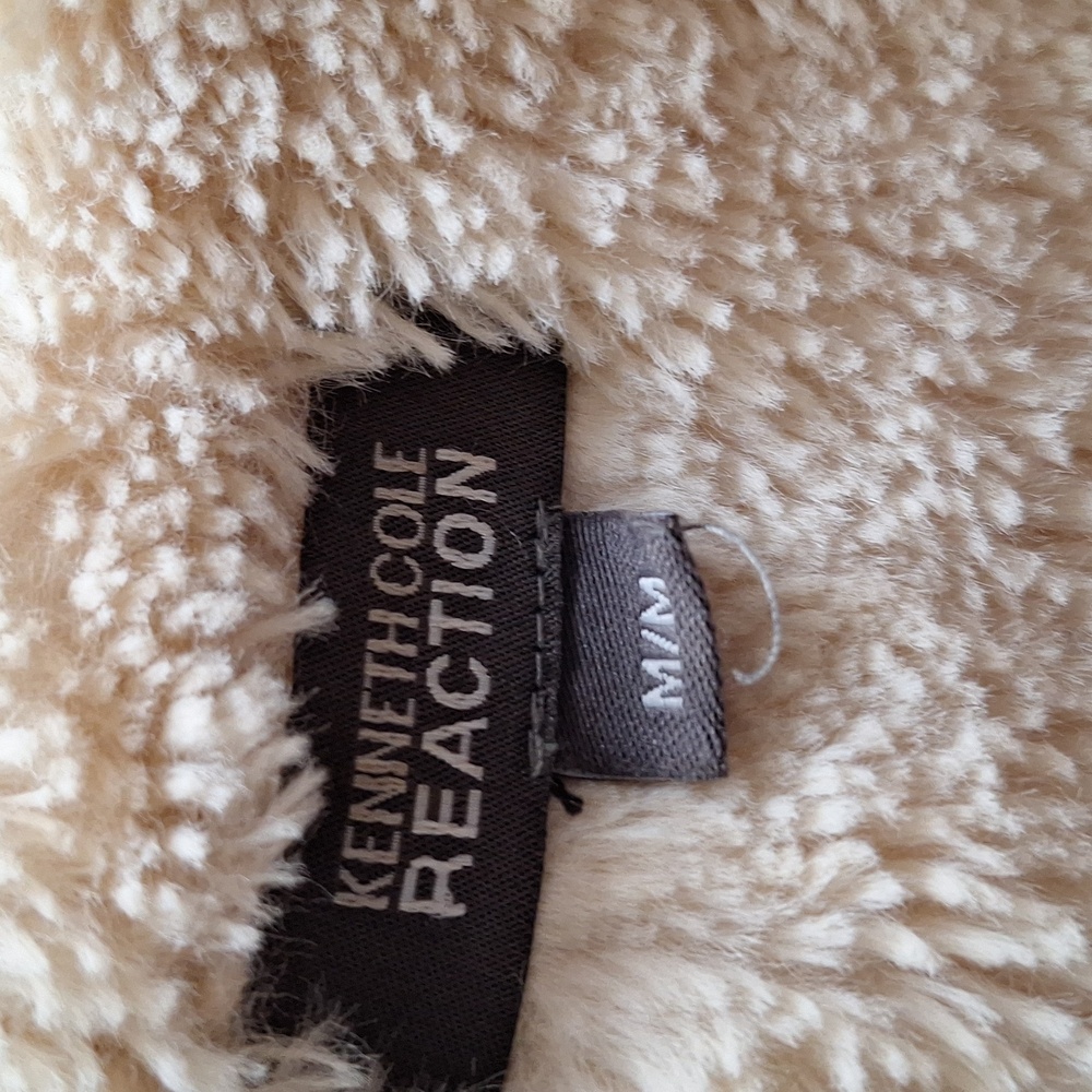 [M] Faux leather/ shearling Vest - Picture 3 of 3